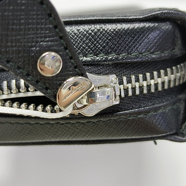 Gancini Calfskin Black Wallet