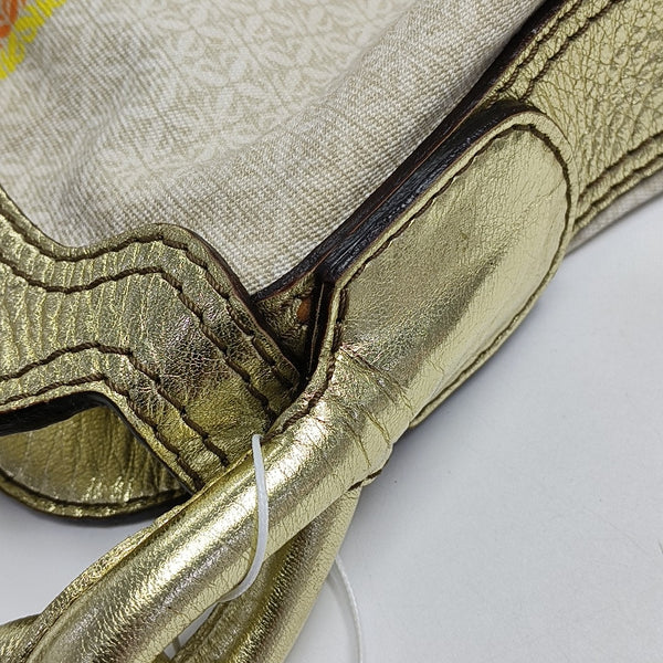 Canvas Top Handle Bag Multicolor