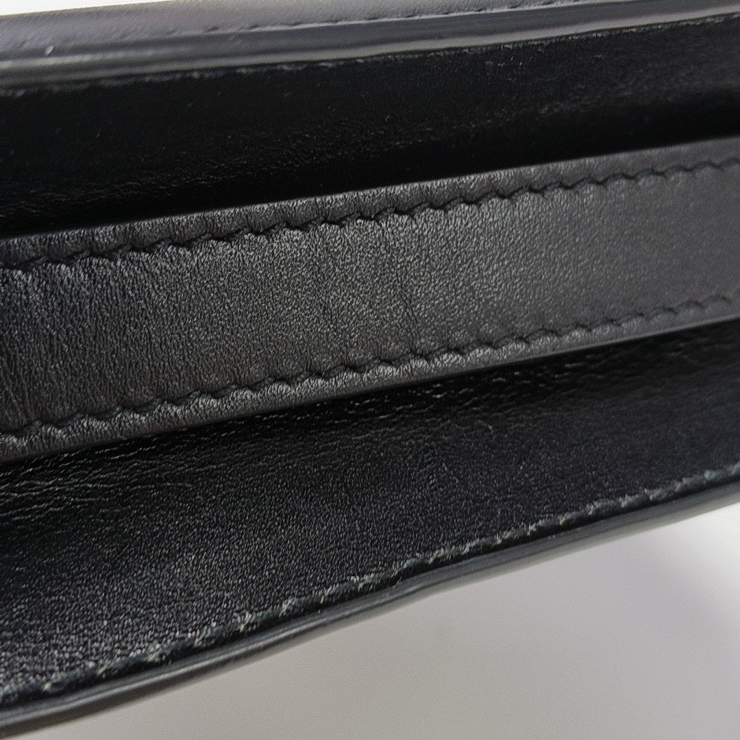 Calfskin Shoulder Bag Black