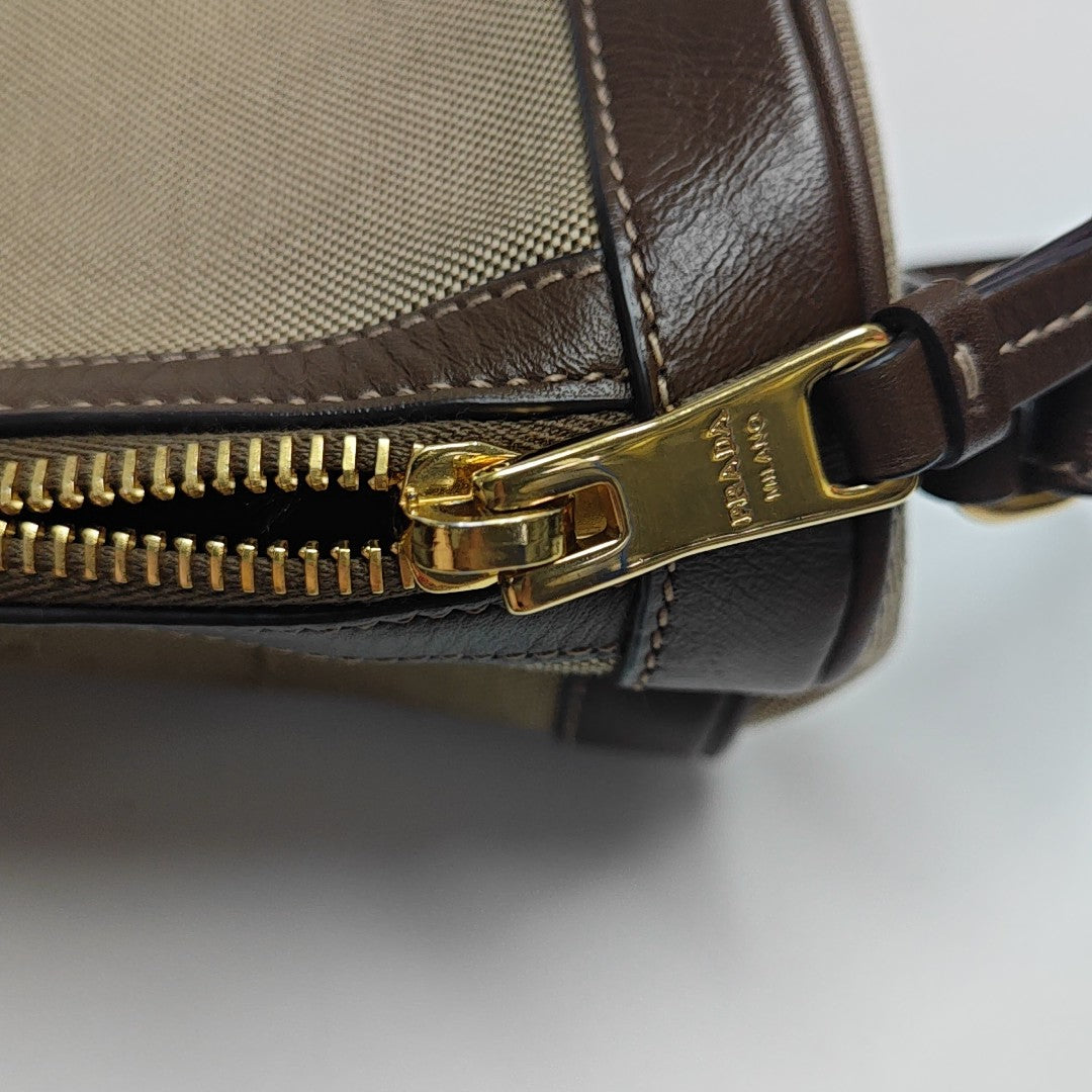 Canvas Shoulder Bag Beige