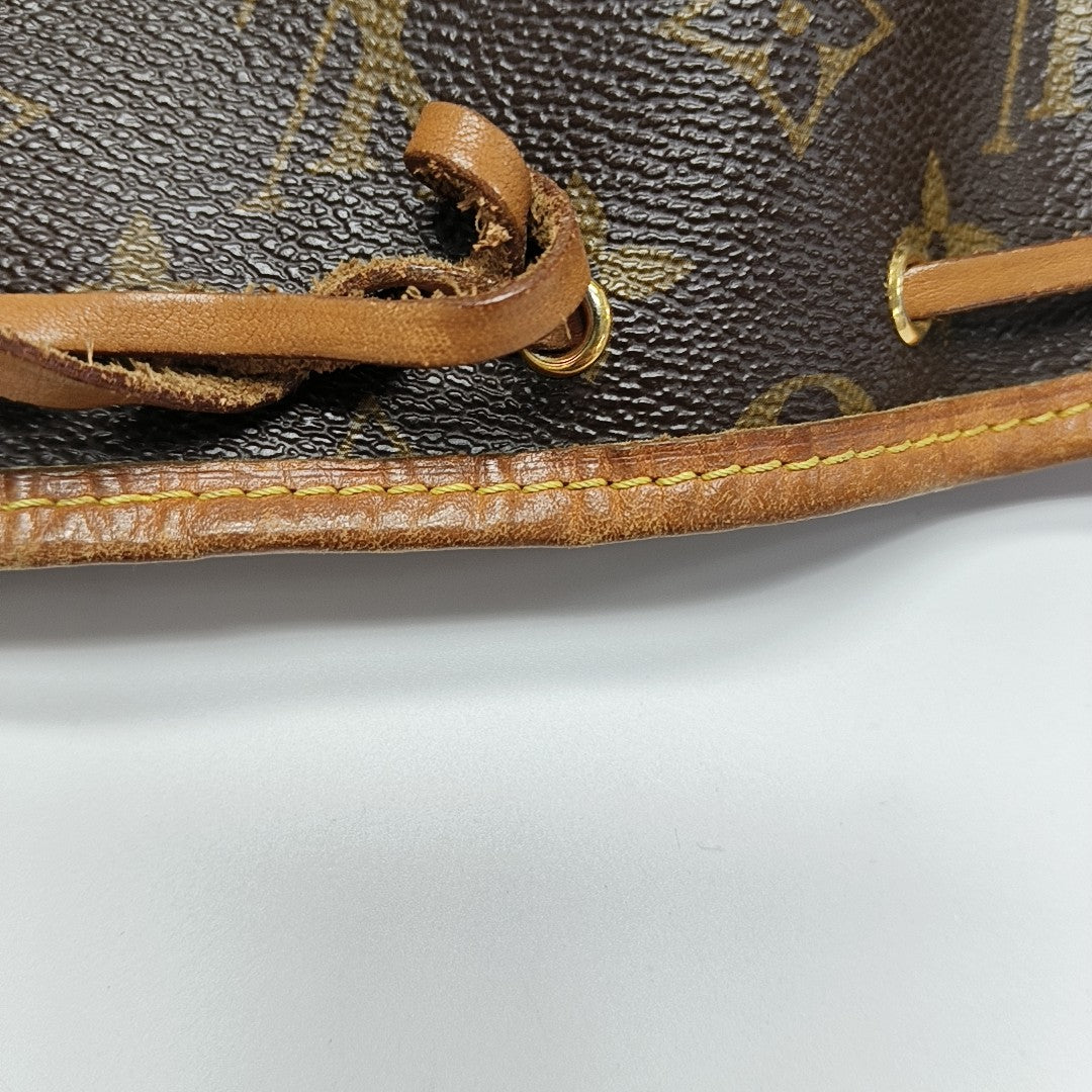 NÉONOÉ Nano Monogram Coated Canvas Brown