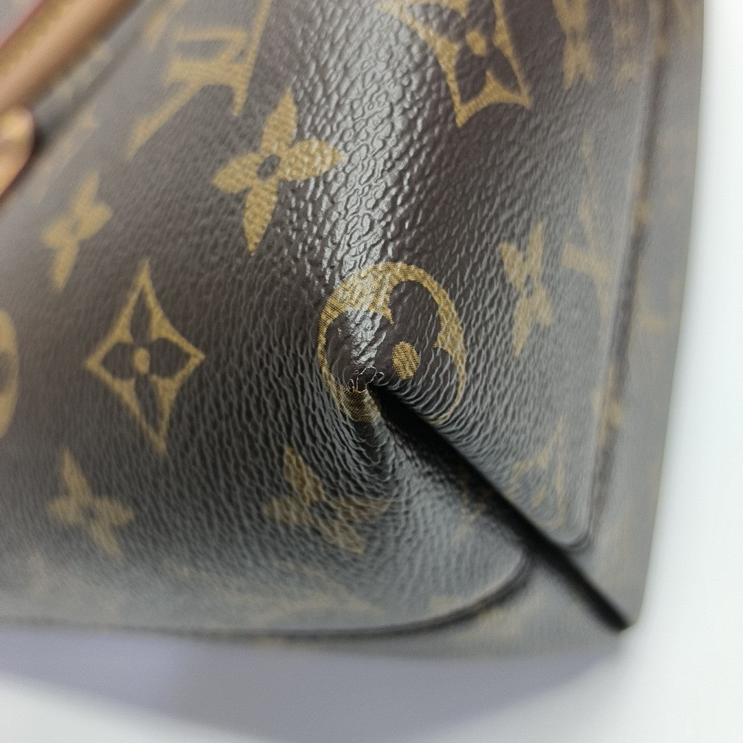 BOETIE PM Monogram Coated Canvas Brown