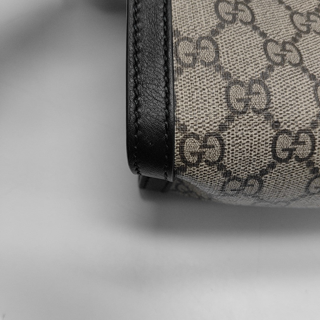 Padlock Small Monogram Coated Canvas Beige