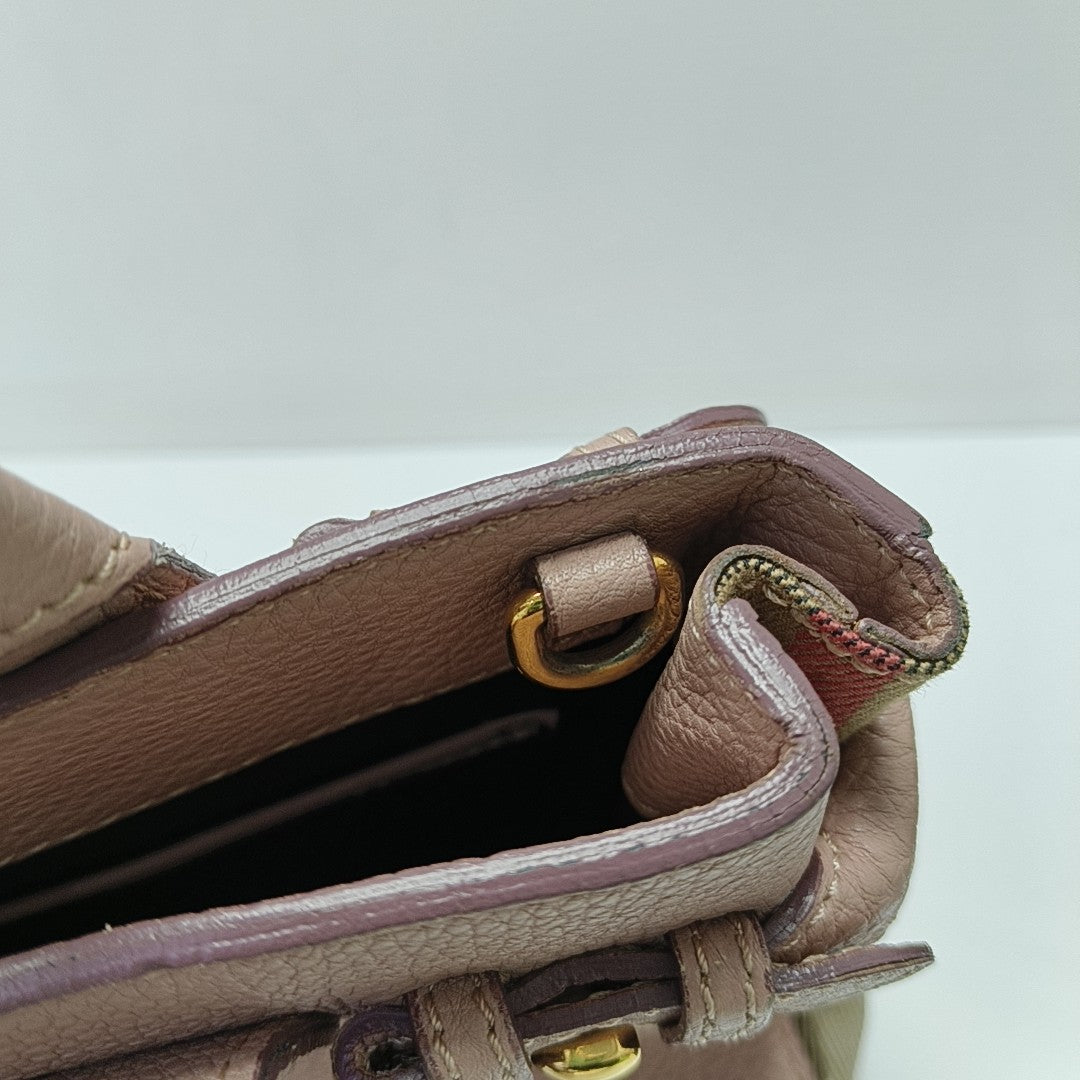 The Banner Small Calfskin Pink