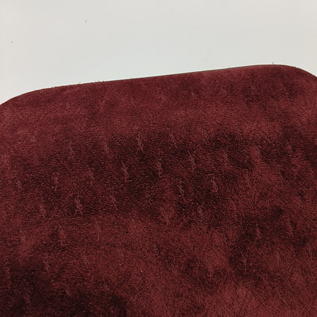 MONOGRAM ALL OVER Suede Red