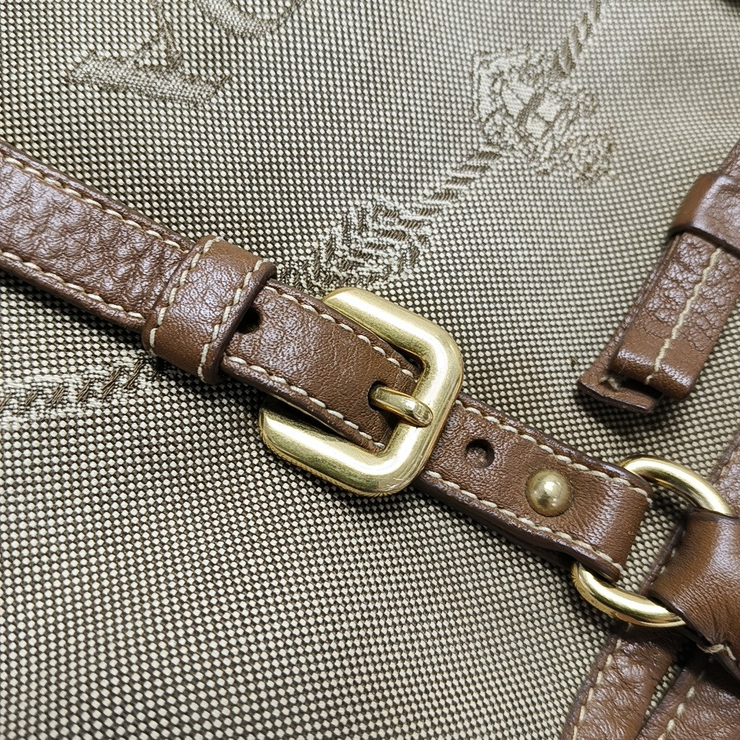 Fabric Tote Bag Brown