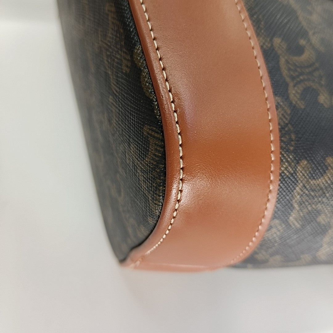 TRIOMPHE CANVAS Small Coated Canvas Brown