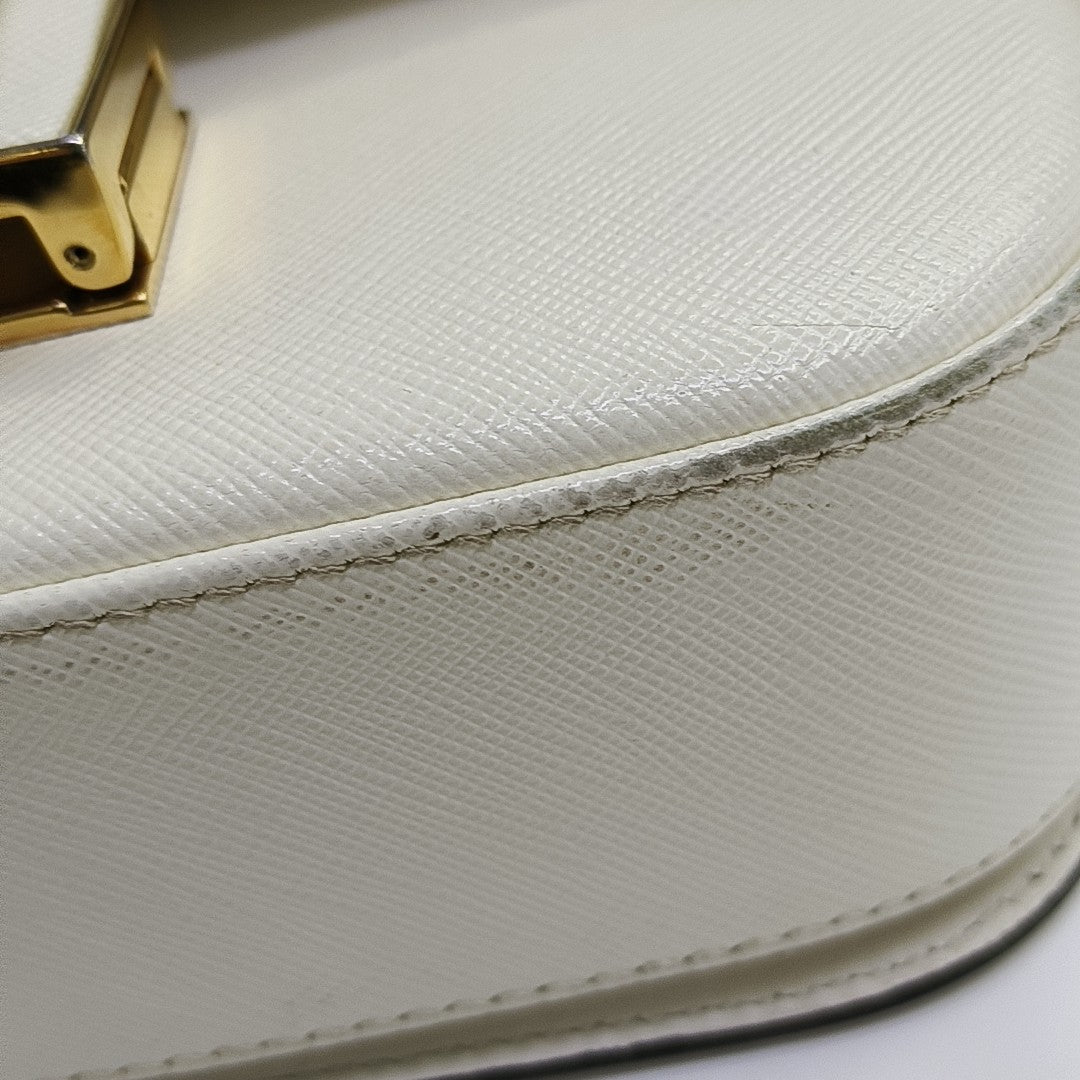 Emblème Calfskin White