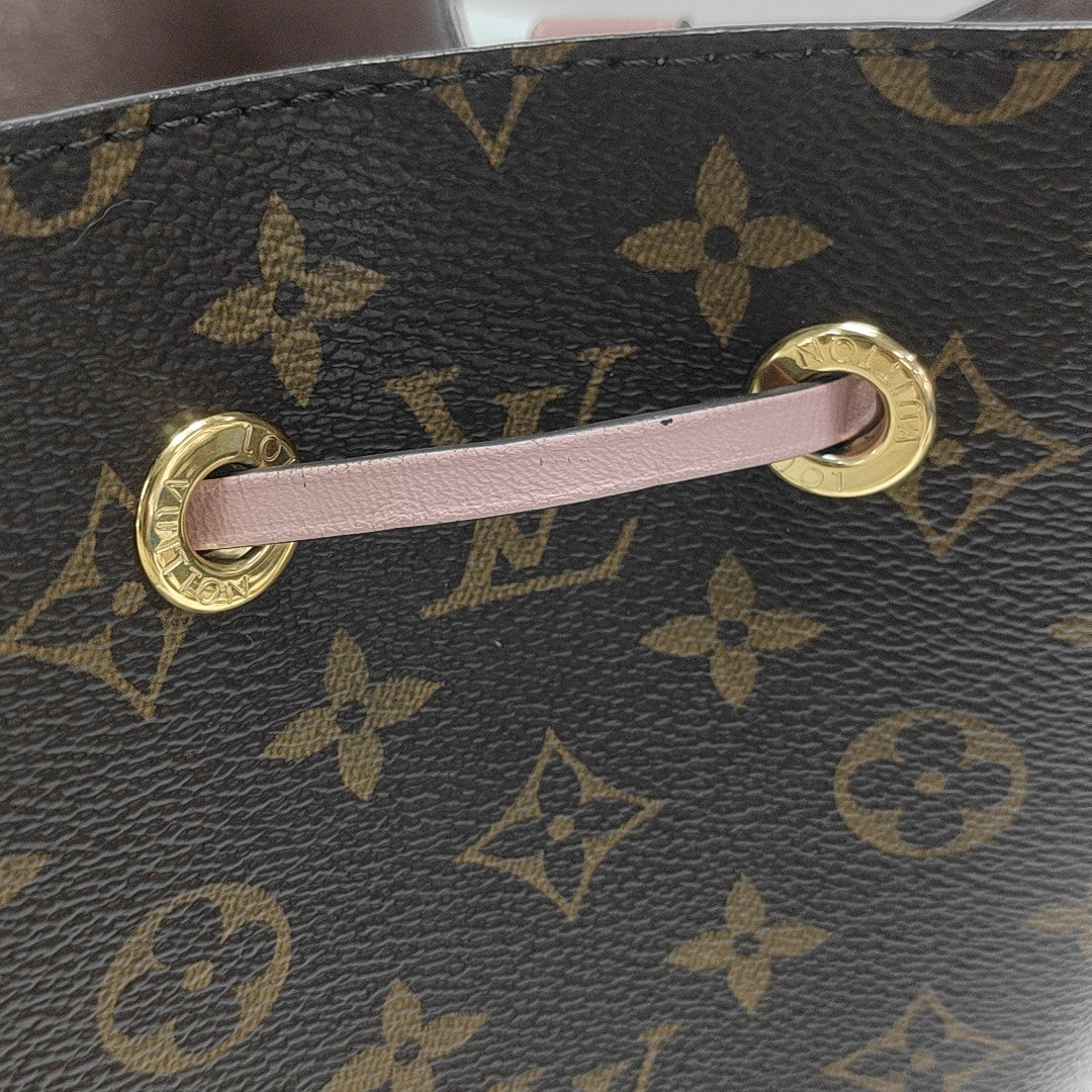 NÉONOÉ MM Monogram Coated Canvas Brown