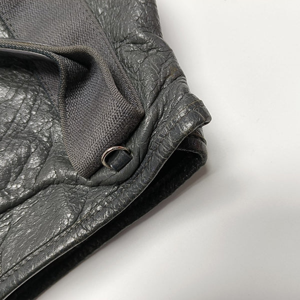 Navy XS Lambskin Gray