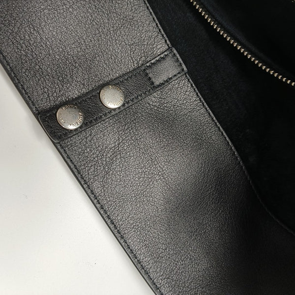 Calfskin Bucket Bag Large Black