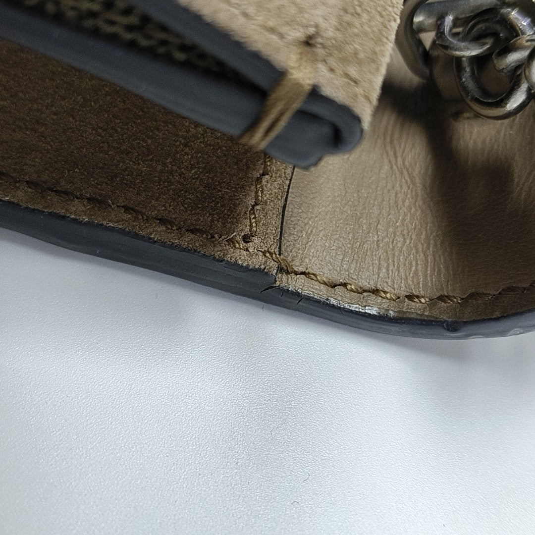 Dionysus Super Mini Monogram Coated Canvas Beige
