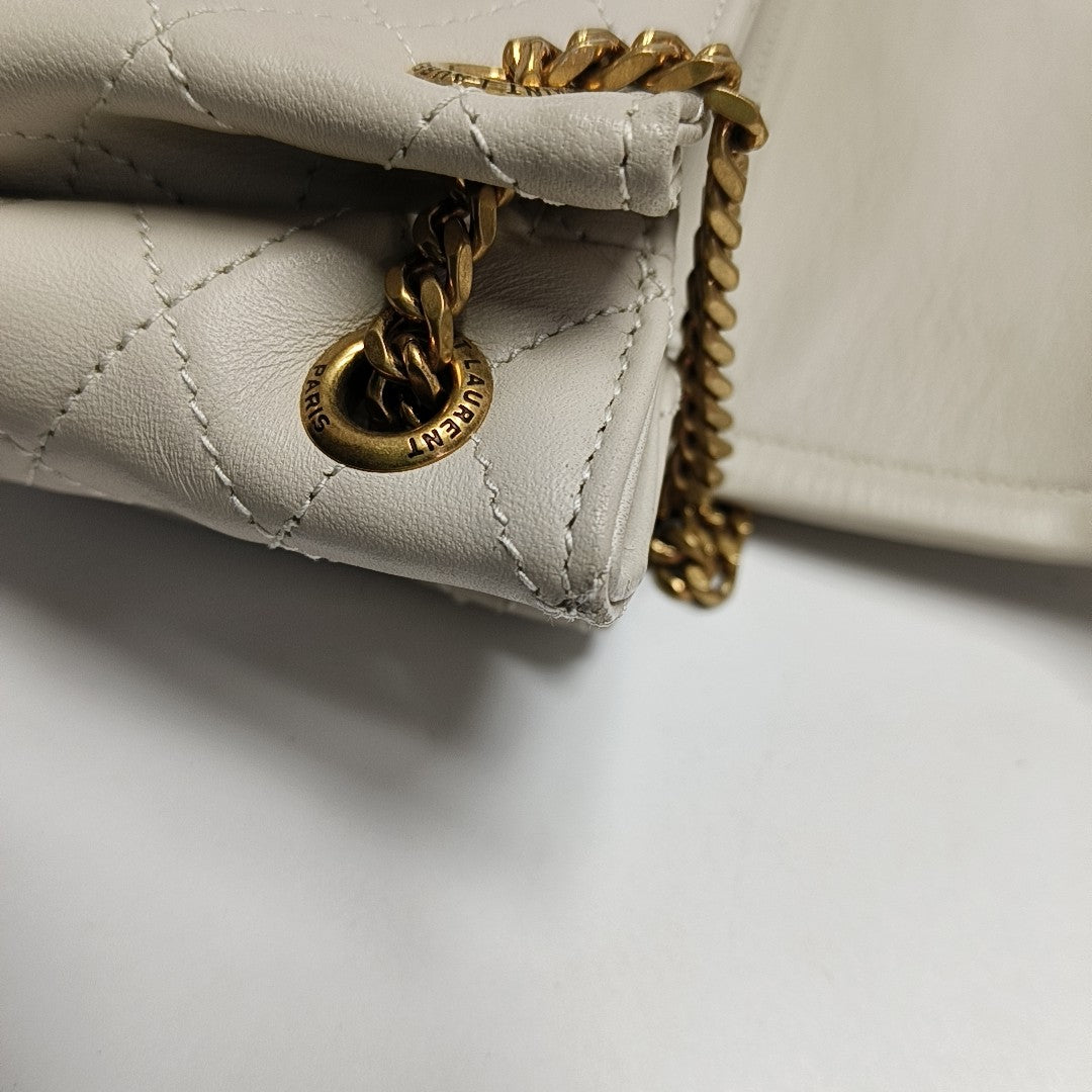 NOLITA Mini Quilted Lambskin White