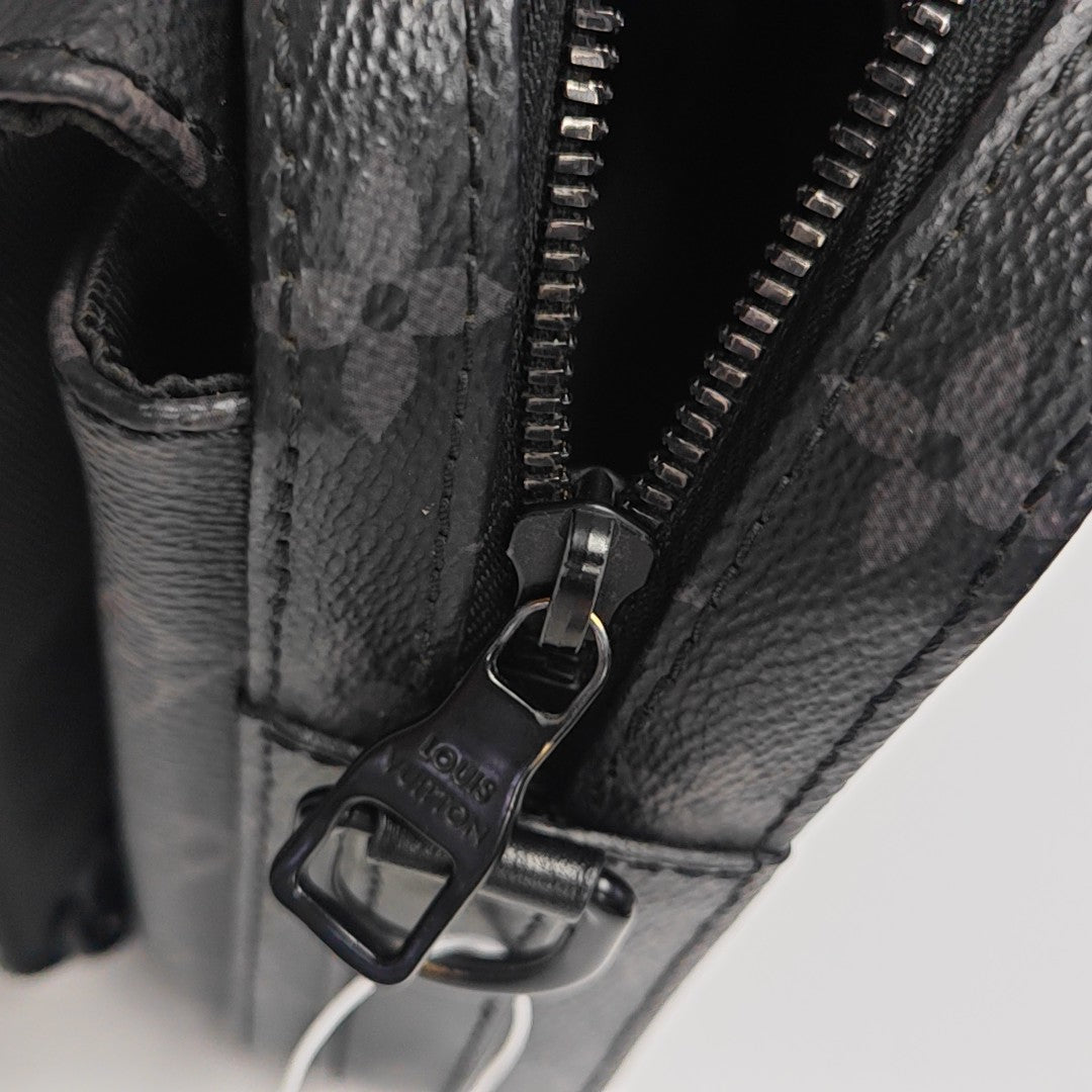 STEAMER Monogram Coated Canvas Black