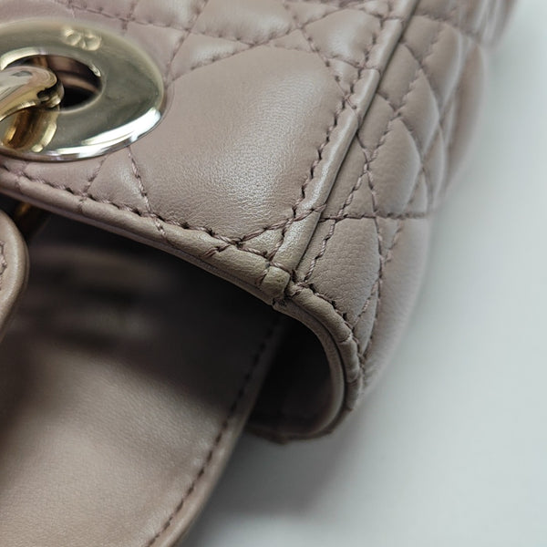 Lady Dior Small Cannage Lambskin Pink