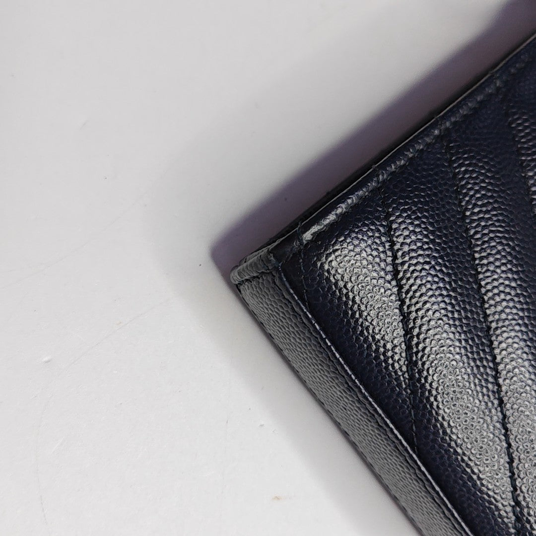 MONOGRAM Chevron Calfskin Blue