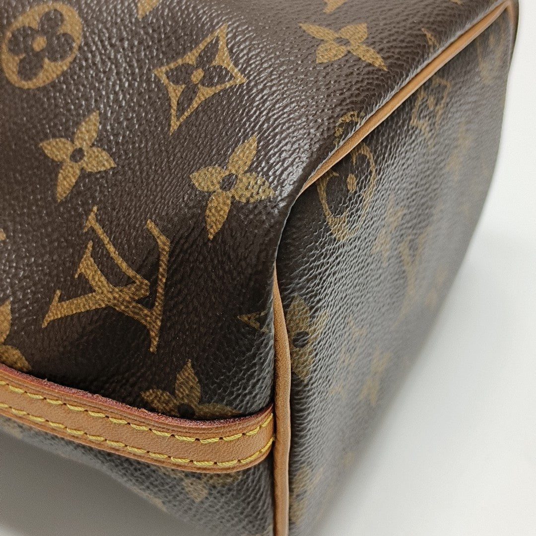 NÉONOÉ Nano Monogram Coated Canvas Brown