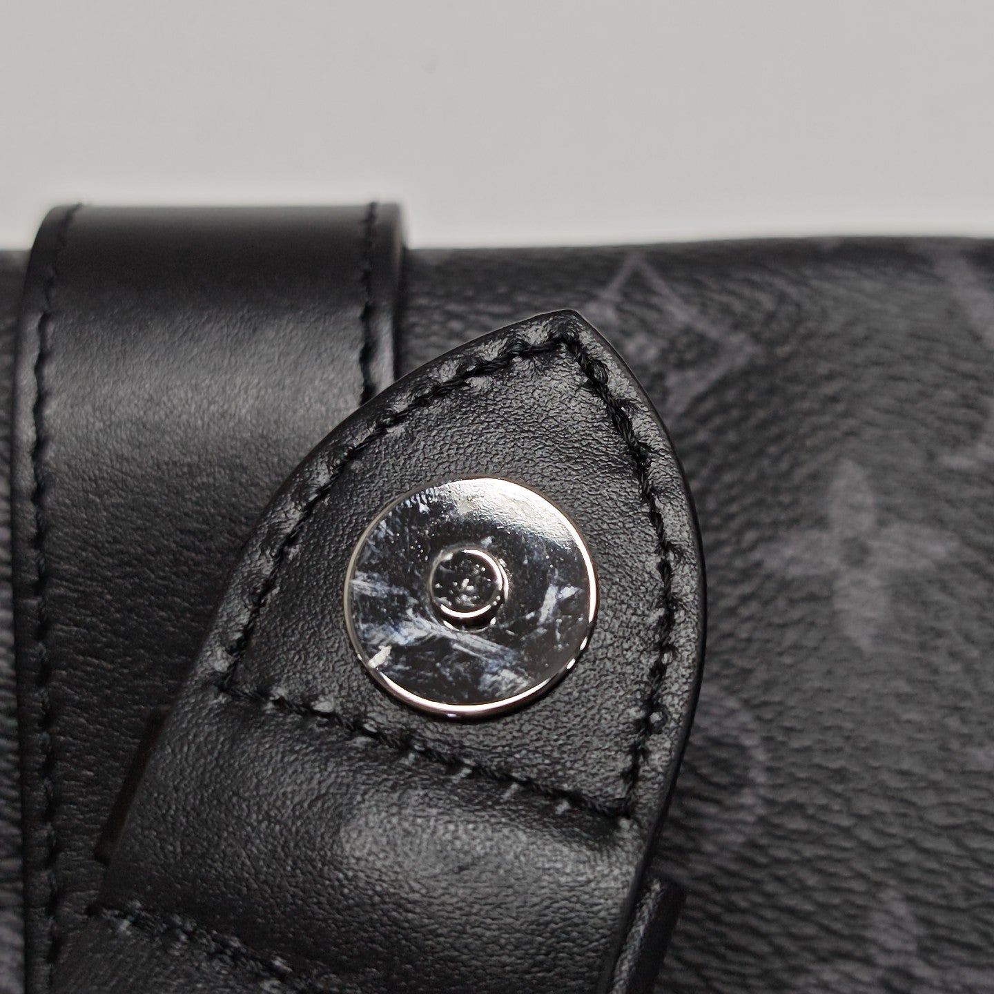 SAUMUR Monogram Coated Canvas Black