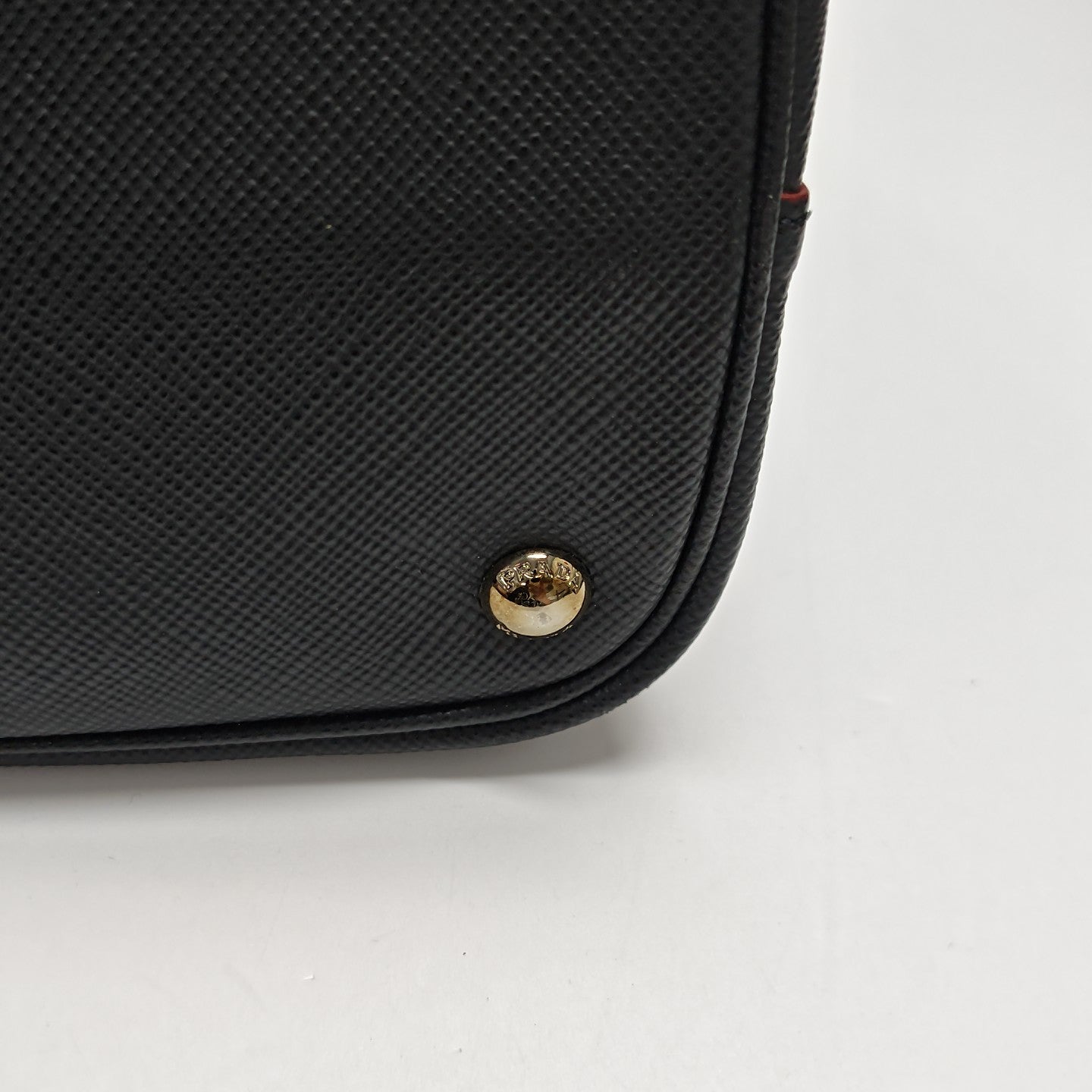 Denim Small Saffiano Calfskin Black