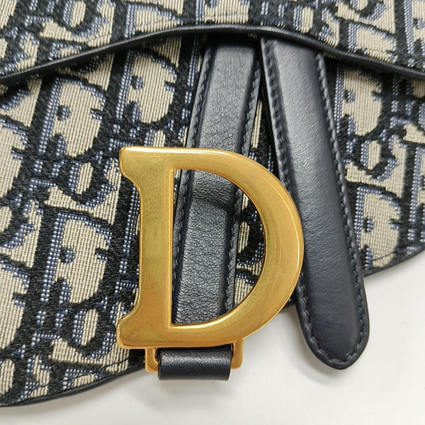 Authenticated pre-owned  Saddle Monogram Canvas Blue - Belt Bag at Looply