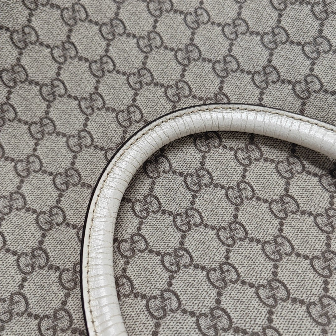 Monogram Coated Canvas Tote Bag Beige