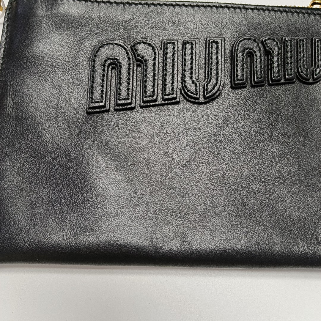 Calfskin Clutch Black