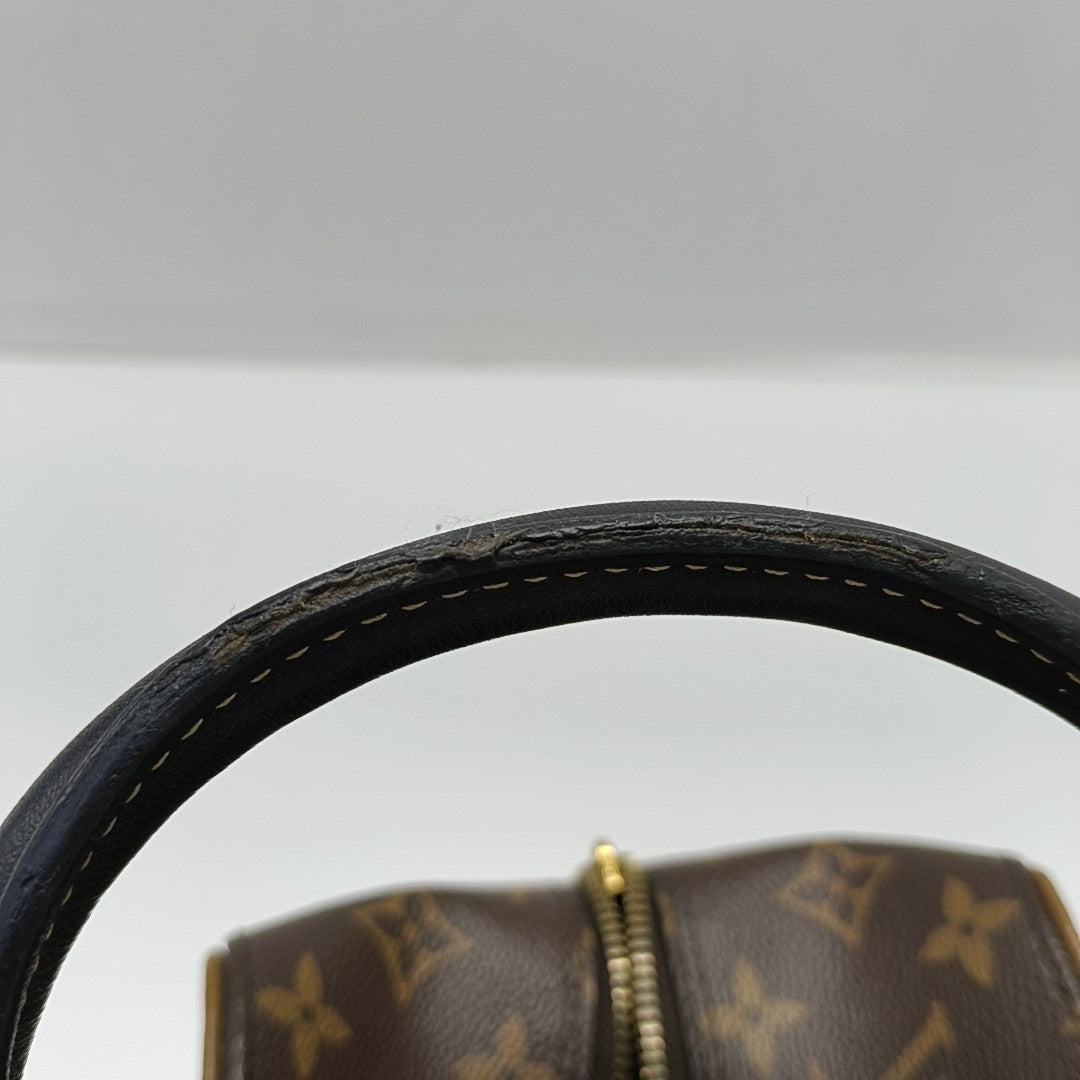SQUARE Monogram Coated Canvas Brown