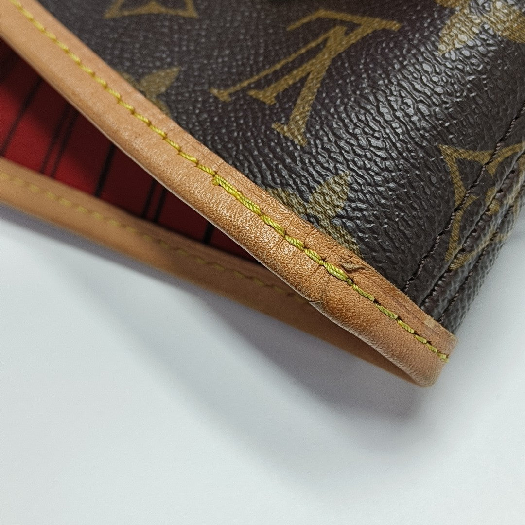 NEVERFULL MM Lona Monogram Revestida Marrón