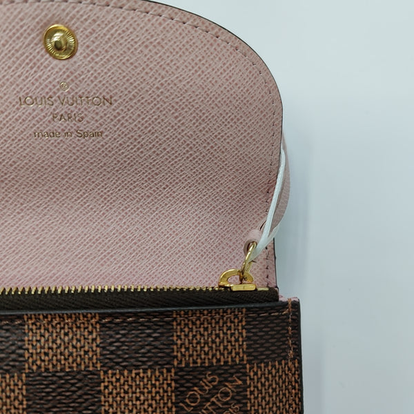 ROSALIE Damier Ebene Coated Canvas Brown Wallet