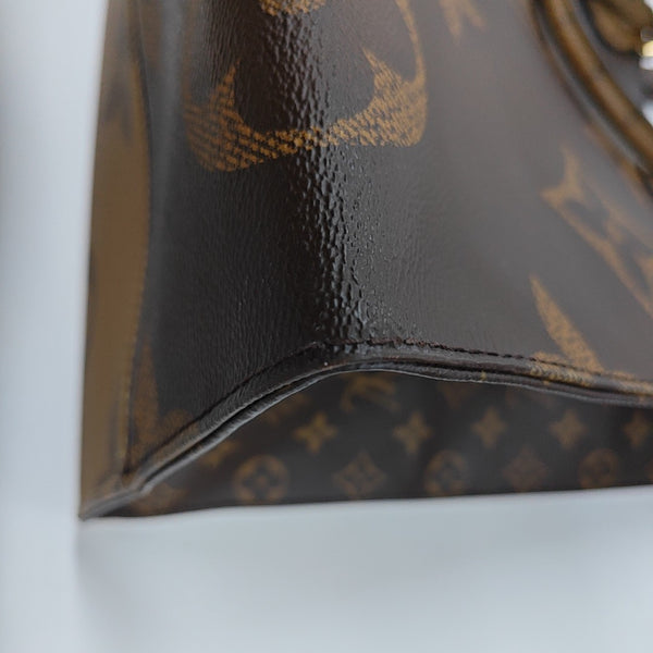 ONTHEGO GM Monogram Coated Canvas Brown