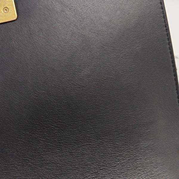 BOY CHANEL Medium Quilted Calfskin Black