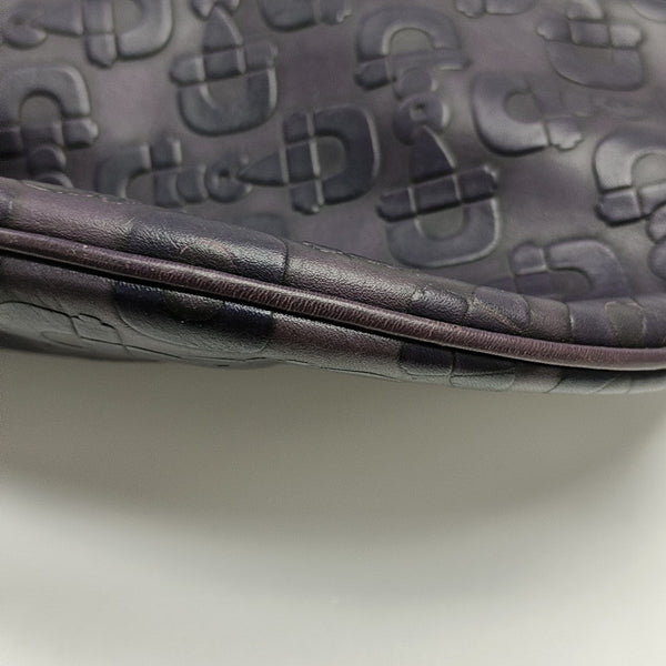 Calfskin Top Handle Bag Purple