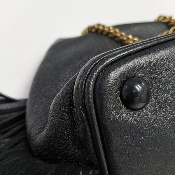 Calfskin Shoulder Bag Black