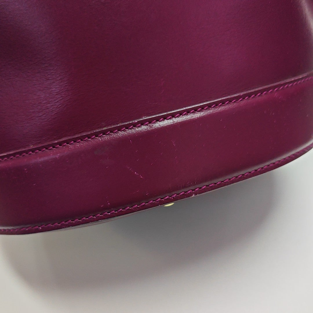 Calfskin Bucket Bag Red