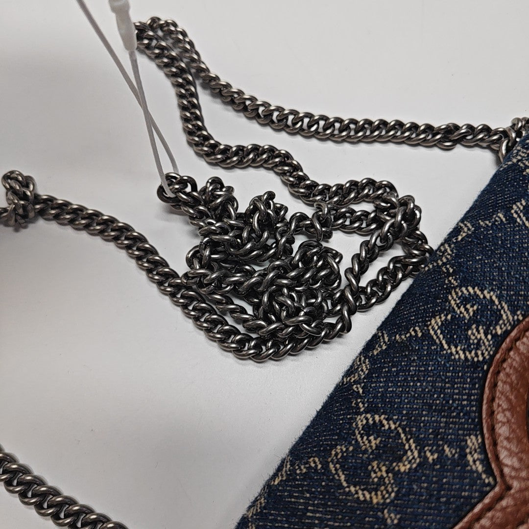 Dionysus Super Mini Monogram Denim Blue