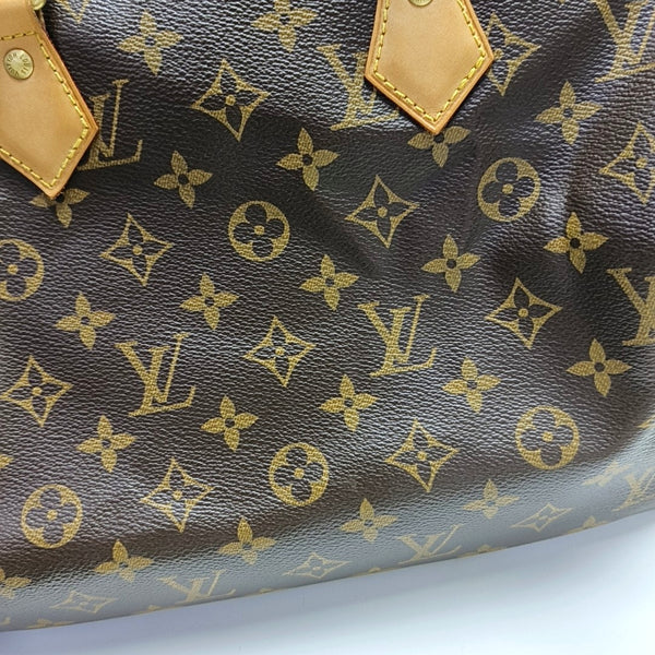 SPEEDY 30 Monogram Coated Canvas Brown