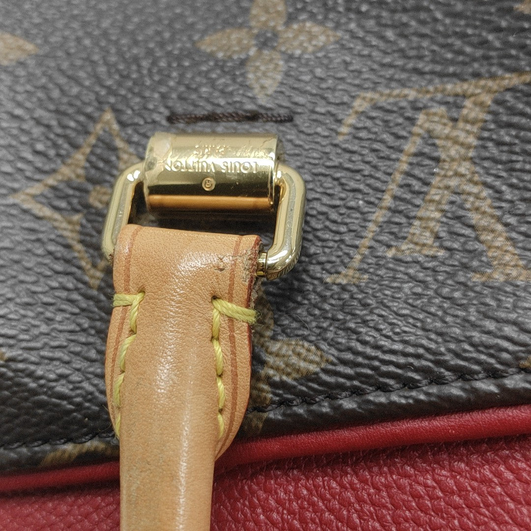 PALLAS MM Monogram Coated Canvas Brown