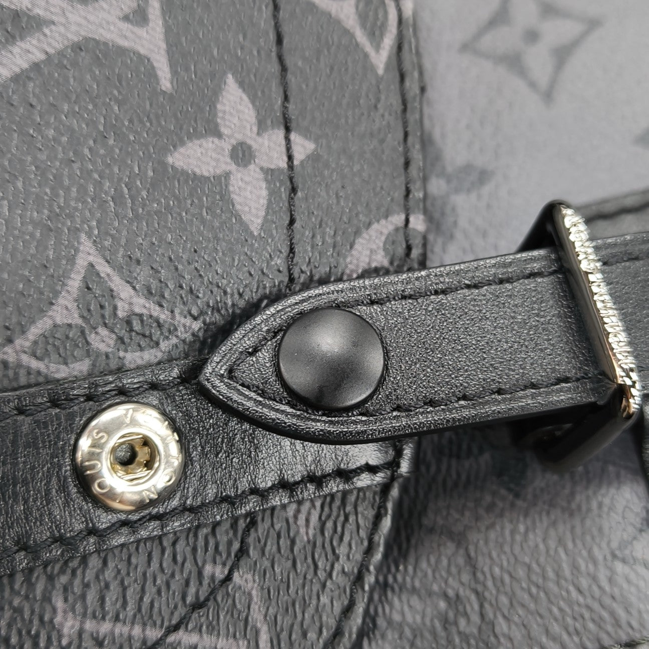 CHRISTOPHER Monogram Coated Canvas Gray