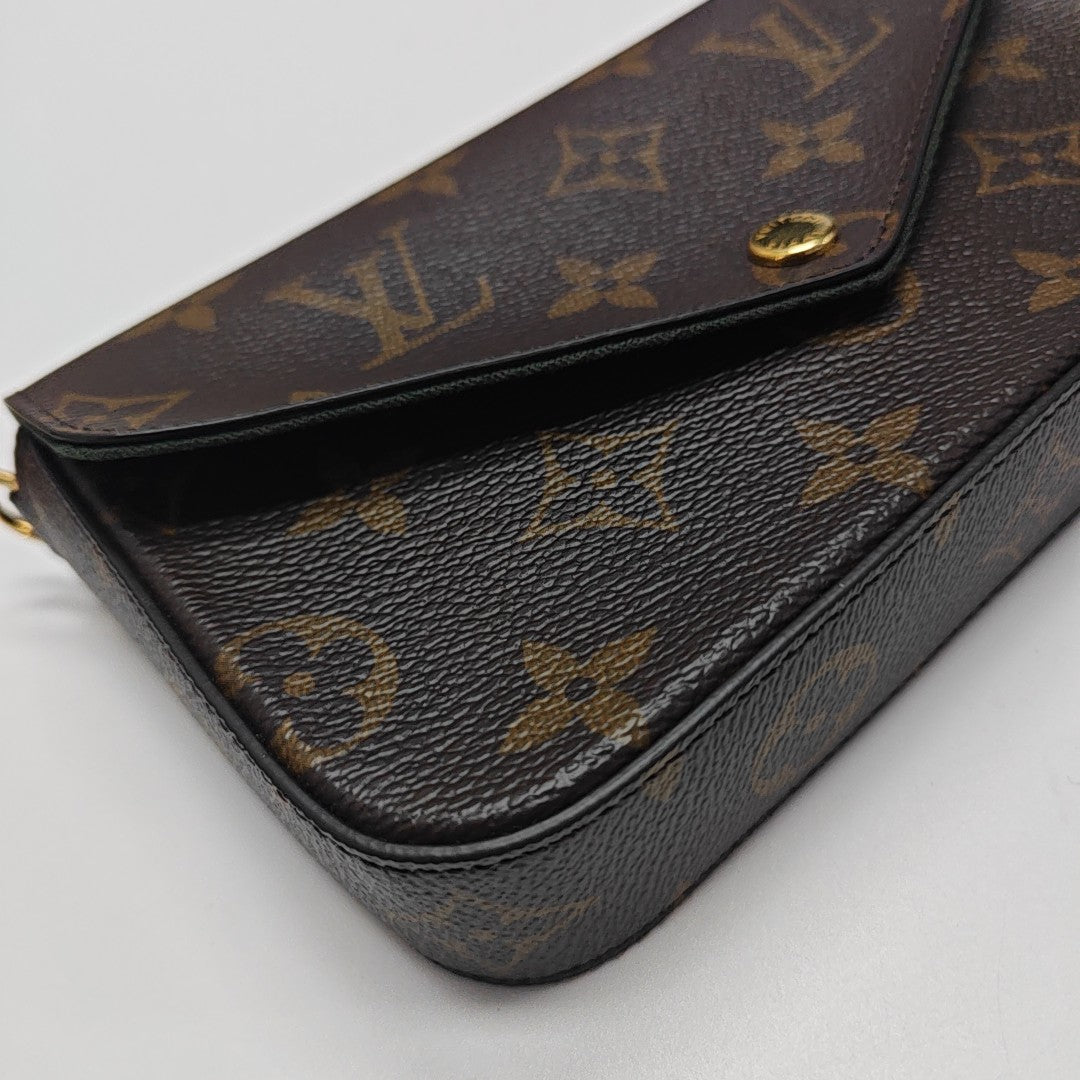 FÉLICIE Monogram Coated Canvas Brown