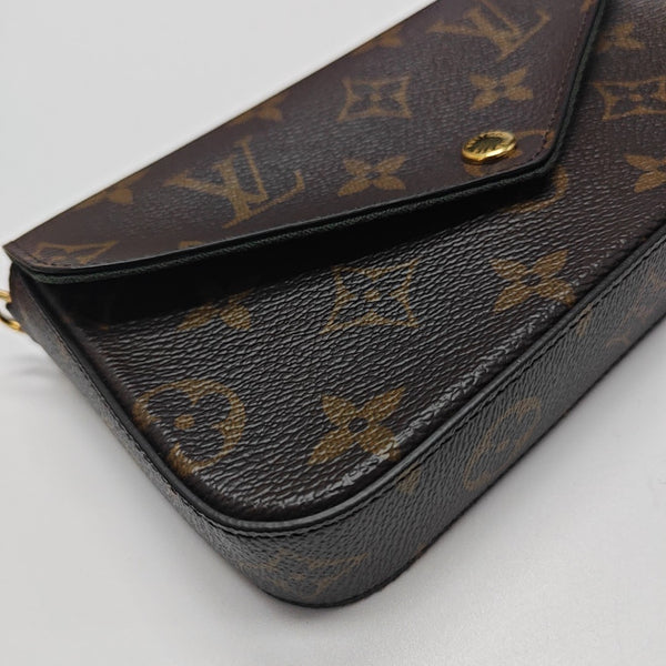 FÉLICIE Monogram Coated Canvas Brown