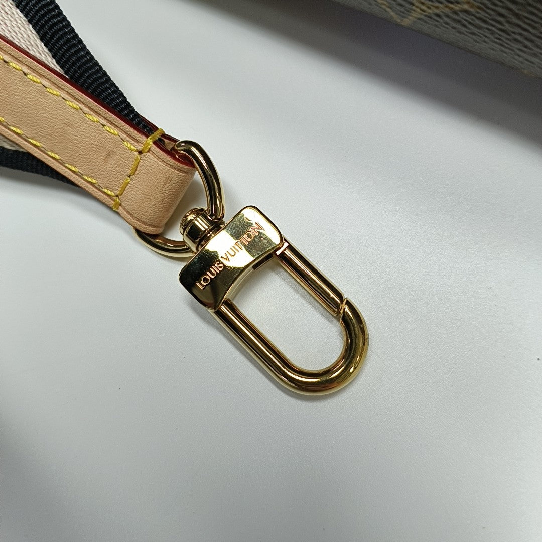 CLUNY Monogram Coated Canvas Brown