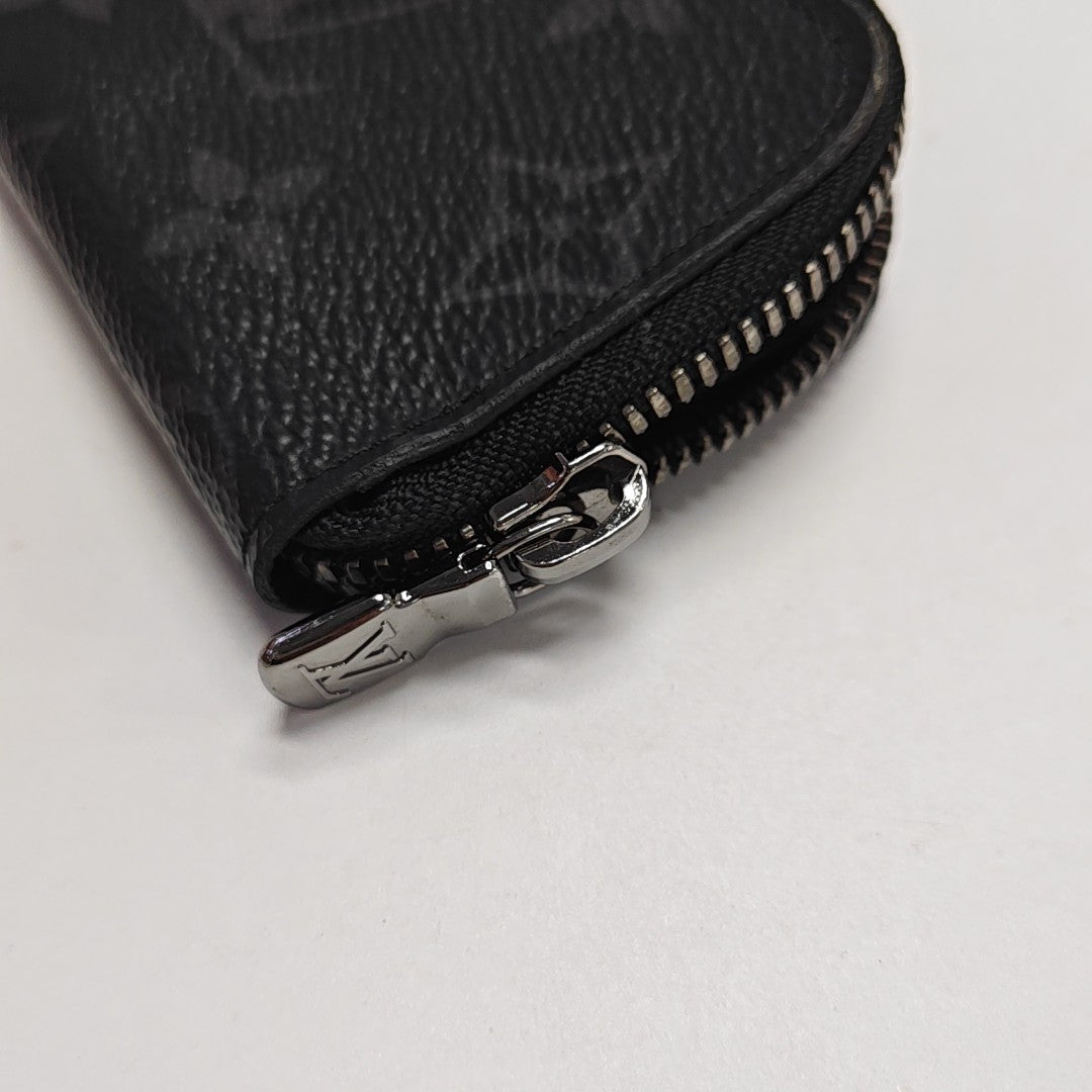 ZIPPY Monogram Coated Canvas Black Wallet