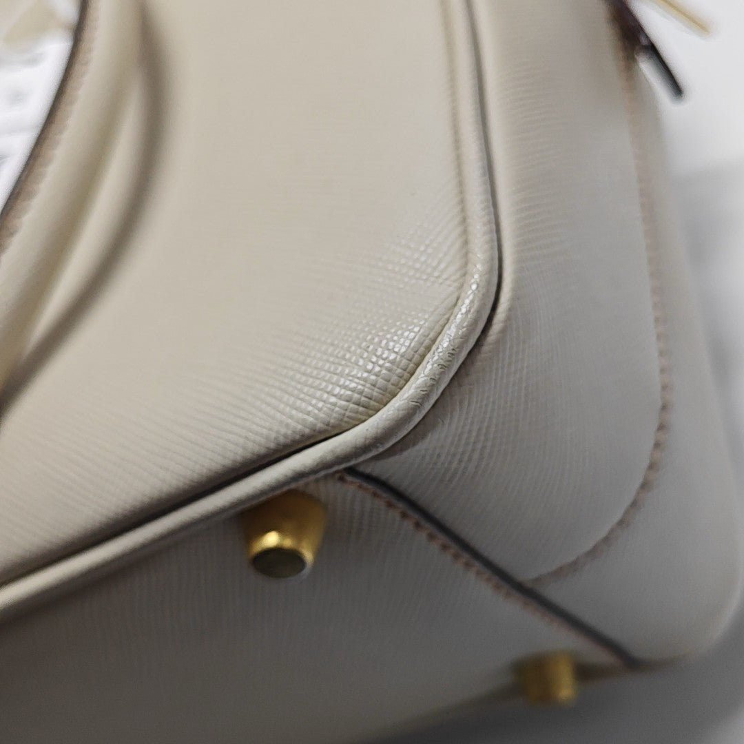 Calfskin Shoulder Bag Beige