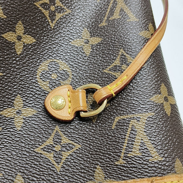 NEVERFULL MM Monogram Coated Canvas Brown