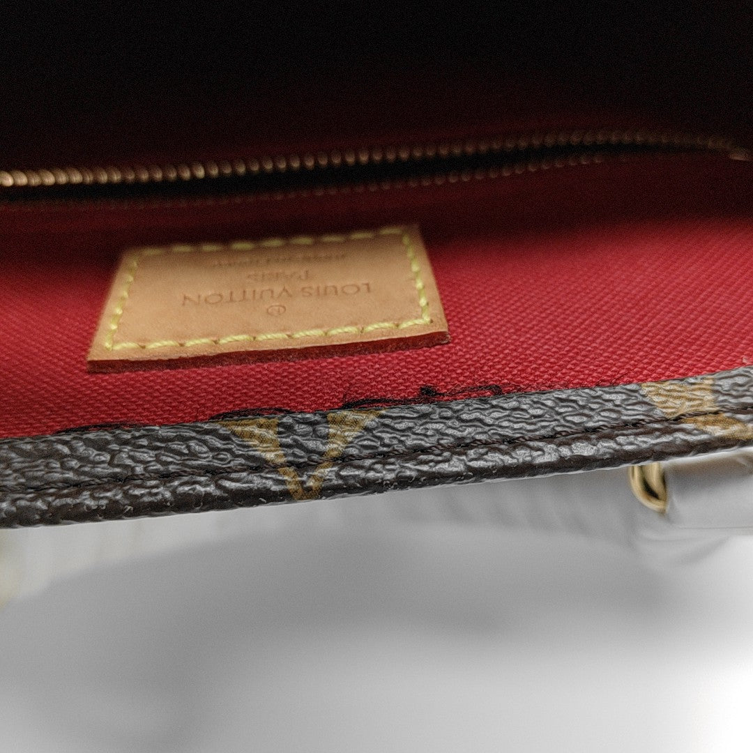 SAC PLAT BB Monogram Coated Canvas Brown