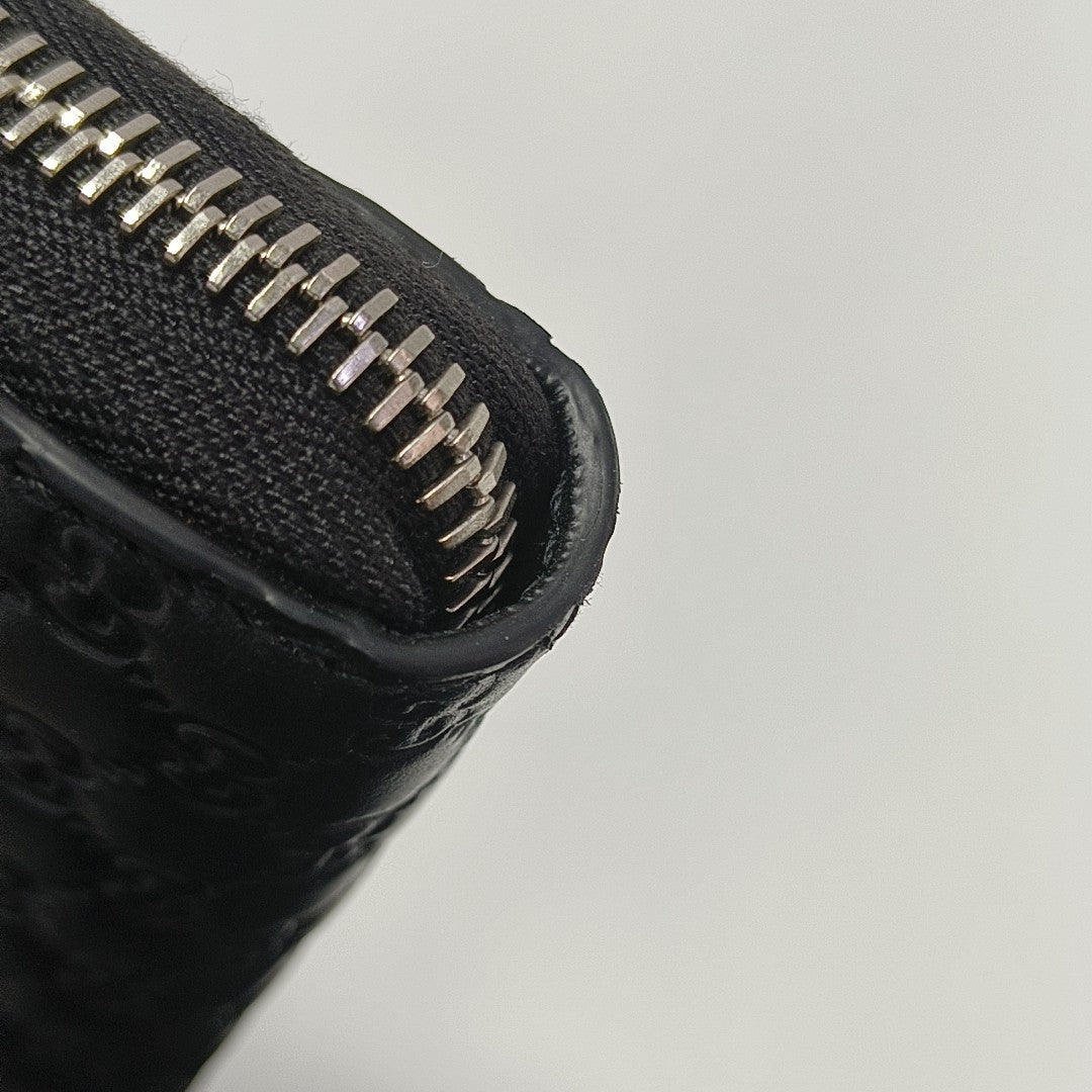 Signature Monogram Calfskin Black Wallet