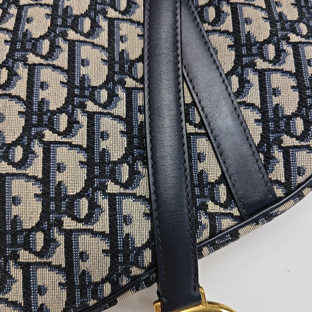 Saddle Mini Oblique Fabric Blue