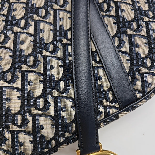 Saddle Mini Oblique Fabric Blue