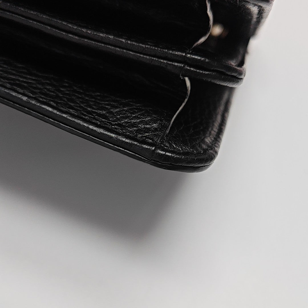 Interlocking G Small Calfskin Black