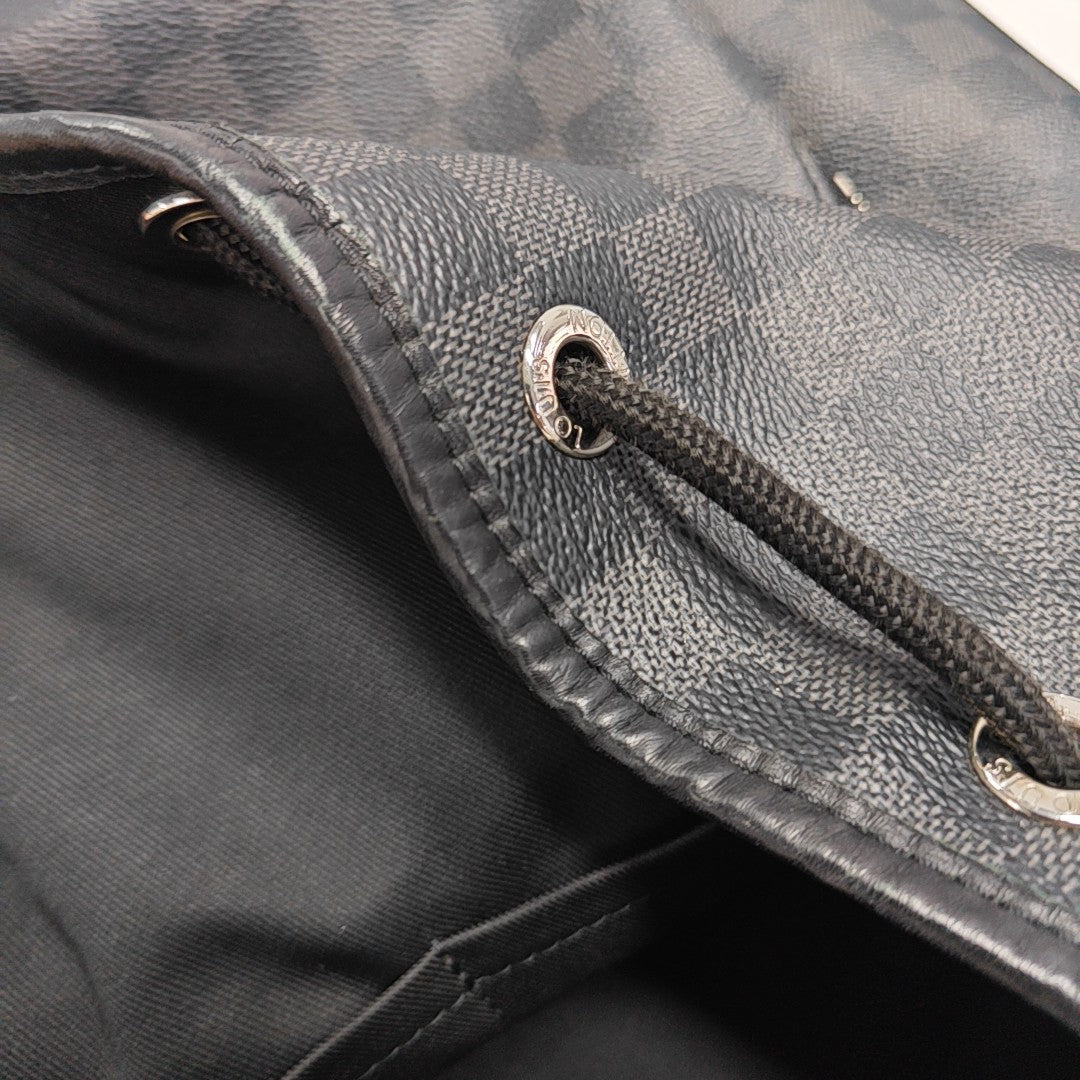 ZACK Damier Graphite Coated Canvas Gray